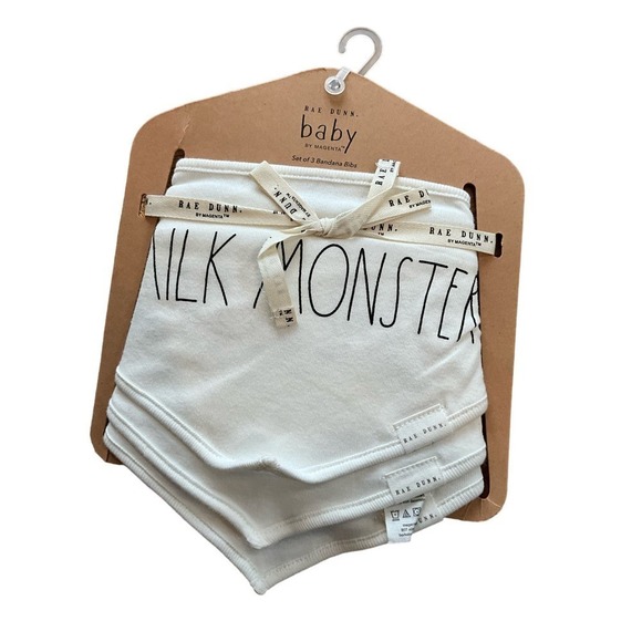 Rae Dunn set of 3 cotton Bandana Bibs - Picture 1 of 2